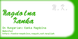 magdolna kanka business card